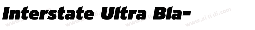 Interstate Ultra Bla字体转换